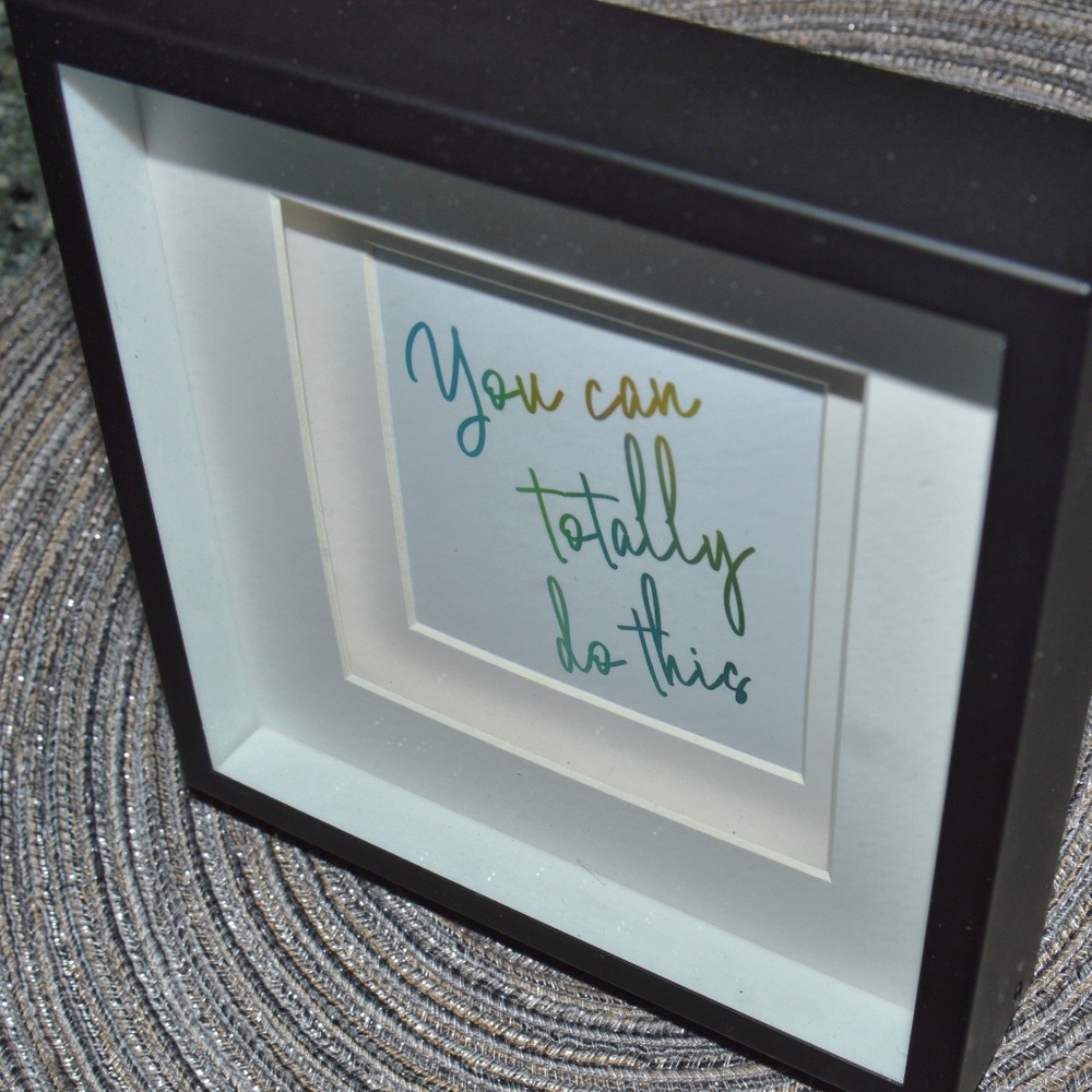3/$25 You Can Do This ~ Inspired 5 3/4" x 5 3/4" Framed Print - Picture 5 of 7